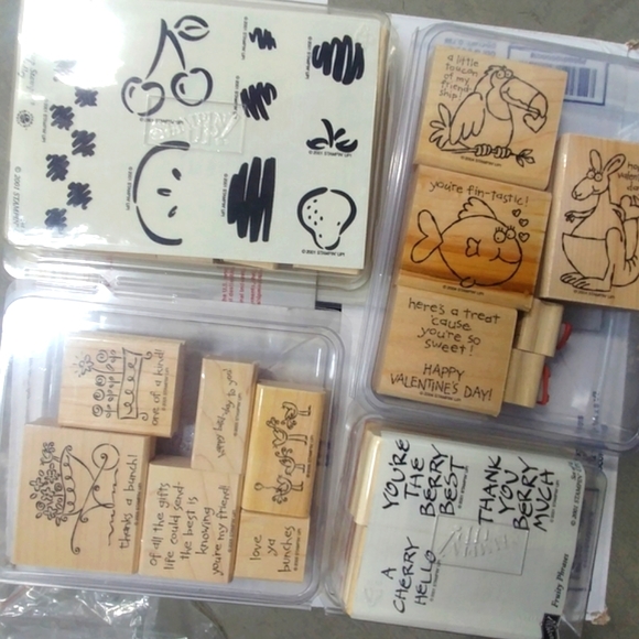 4 rubber stamp sets assorted - 25 individual stamps assorted styles - Picture 10 of 13